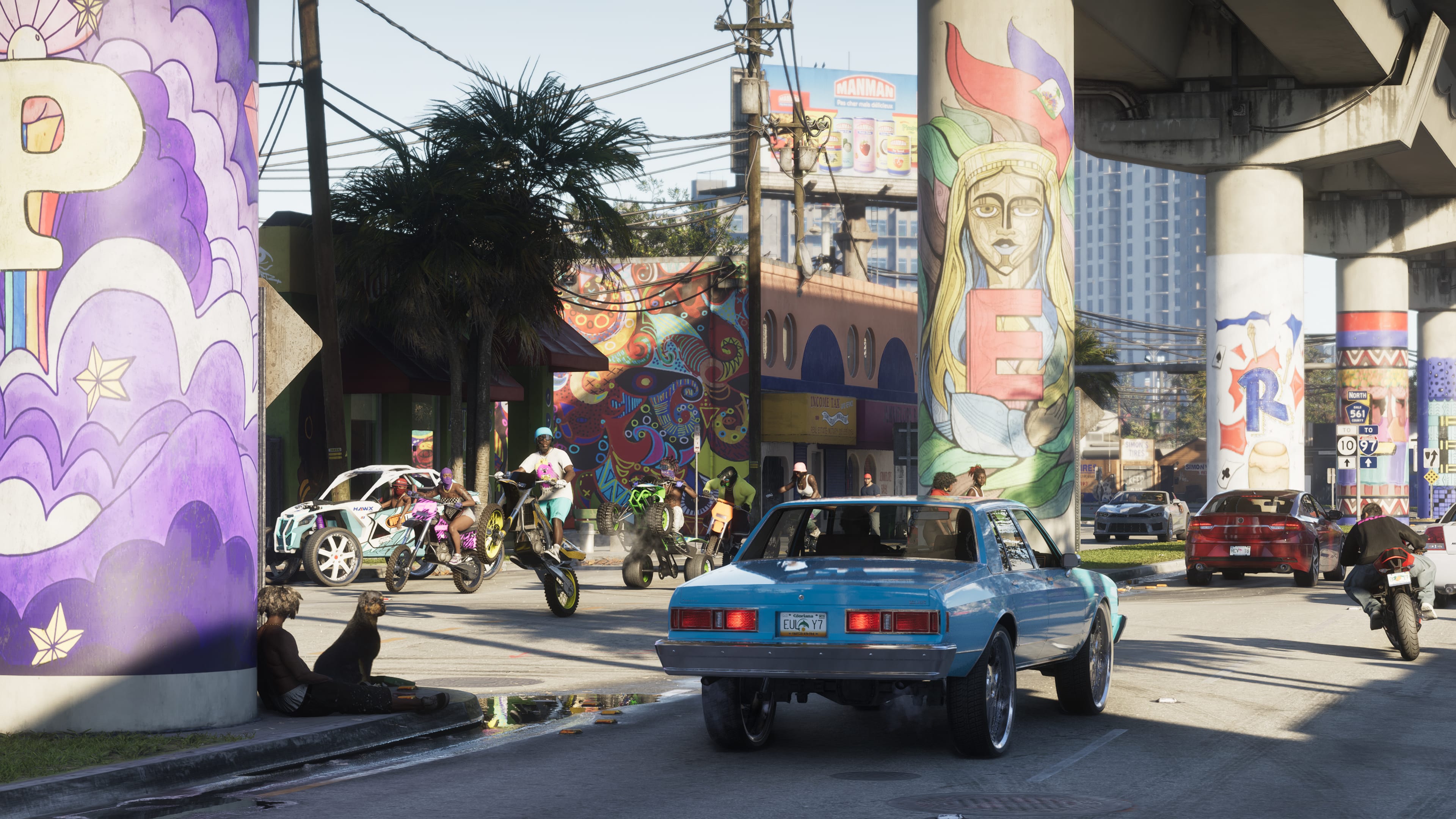 Official GTA VI Vice City beach screenshot.